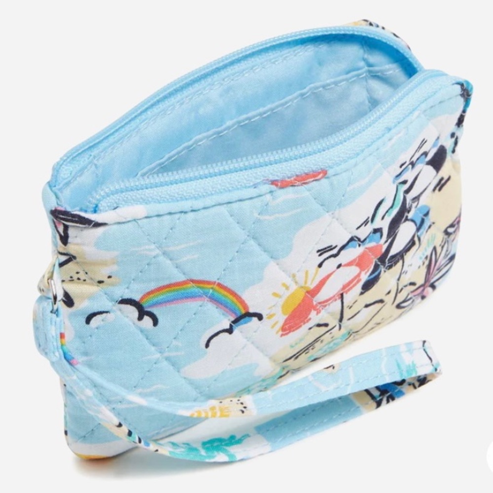 Vera Bradley RFID Zip-Top ID Case in Cotton ✨ Beach Treasures | wristlet - Picture 7 of 12